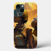 Planet Explorers Afrofuturistic Science Fiction Case-Mate iPhone Case (Achterkant)