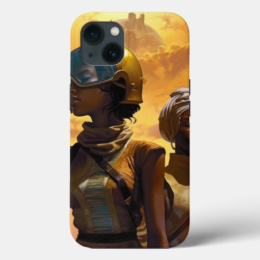 Planet Explorers Afrofuturistic Science Fiction Case-Mate iPhone Case (Achterkant)