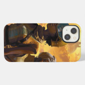 Planet Explorers Afrofuturistic Science Fiction iPhone Hoesje (Achterkant horizontaal)