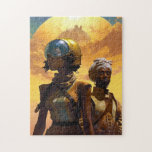 Planet Explorers Afrofuturistic Science Fiction Legpuzzel<br><div class="desc">Fantasy,  Sci-fi & Horror kunst van het Lunarium.</div>