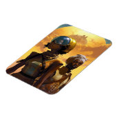 Planet Explorers Afrofuturistic Science Fiction Magneet (Linkerzijde)