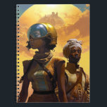Planet Explorers Afrofuturistic Science Fiction Notitieboek<br><div class="desc">Fantasy art producten van The Lunarium.</div>