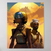 Planet Explorers Afrofuturistic Science Fiction Poster (Voorkant)