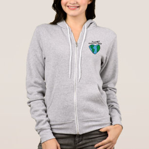 Planet First Ecological Icon Happy Earth Clipart Hoodie