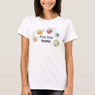 Planet Five Start Mama Baby shower T-shirt