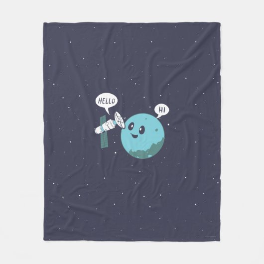 Planet Fleece Deken (Voorkant)