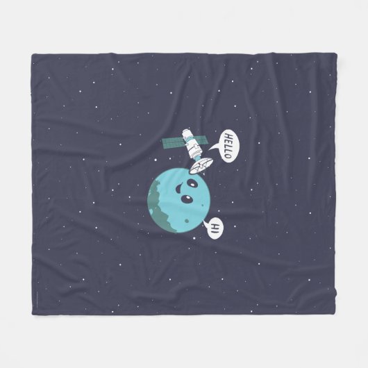 Planet Fleece Deken (Voorkant (Horizontaal))