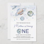 Planet Foto 1e reis rond de zon Verjaardag Kaart (Voorkant)