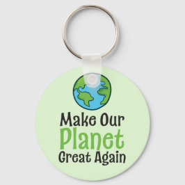 Planet Great Again 2,25" Basis Knoop Sleutelhanger