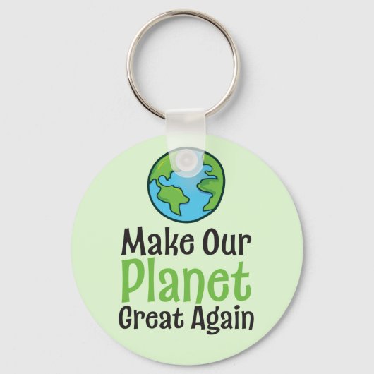 Planet Great Again 2,25" Basis Knoop Sleutelhanger (Voorkant)