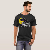 Planet Gym Fitness Bicep Workout Oefeningstraining T-shirt (Voorkant volledig)