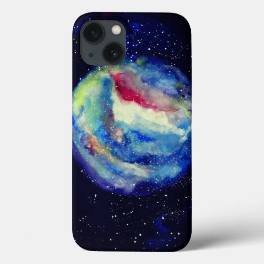 Planet Hoesje, Waterverf Kosmos Kunst Case-Mate iPhone Case (Achterkant)
