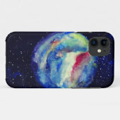 Planet Hoesje, Waterverf Kosmos Kunst Case-Mate iPhone Case (Achterkant (horizontaal))