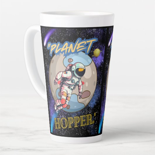 Planet Hooper Latte Mok (Linkerhoek)