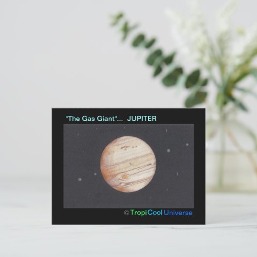 Planet JUPITER briefkaart (Staand voorkant)