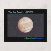 Planet JUPITER briefkaart (Voorkant)