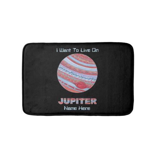 Planet Jupiter Colorful Space Geek Space Theme Badmat (Voorkant)