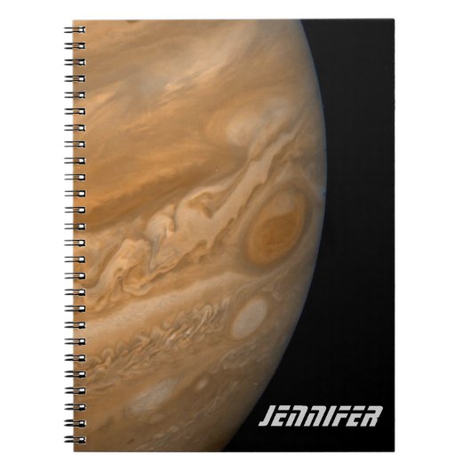 Planet Jupiter en de Grote Rode Spot Notitieboek (Voorkant)