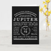 Planet Jupiter Gedetailleerd symbool Kaart (Gele Bloem)