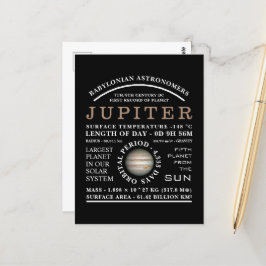 Planet Jupiter Gedetailleerde astronomie Briefkaart