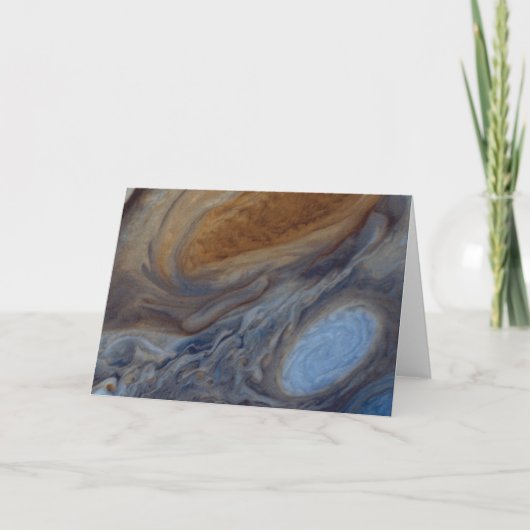 Planet Jupiter Great Red Spot Feestdagen Kaart (Voorkant)