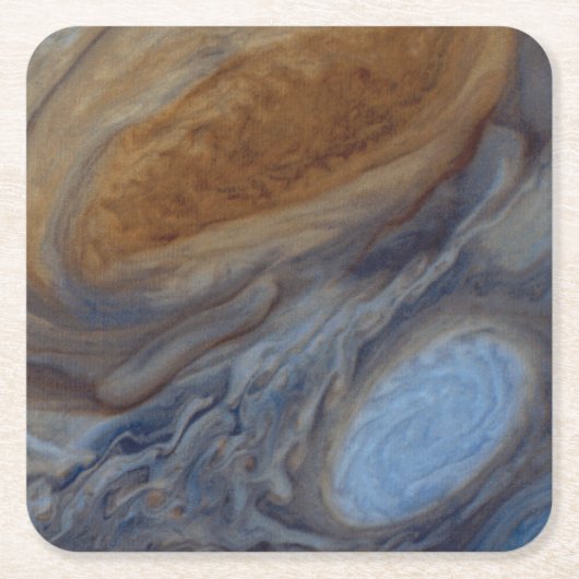 Planet Jupiter Great Red Spot Kartonnen Onderzetters (Voorkant)