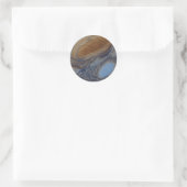 Planet Jupiter Great Red Spot Ronde Sticker (Tas)