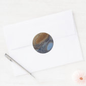 Planet Jupiter Great Red Spot Ronde Sticker (Envelop)
