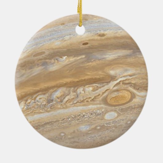 Planet Jupiter Keramisch Ornament (Achterkant)