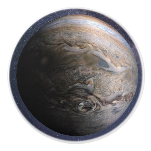 Planet Jupiter Keramische Knop (Voorkant)