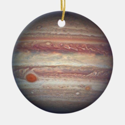 Planet Jupiter Kerstboom Keramisch Ornament (Voorkant)