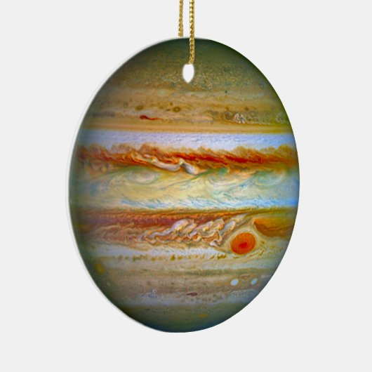 Planet Jupiter Kerstmis Keramisch Ornament (Rechts)