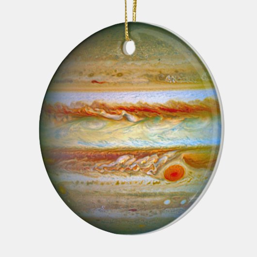 Planet Jupiter Kerstmis Keramisch Ornament (Links)