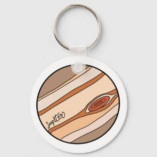 Planet Jupiter of the Solar System Sleutelhanger