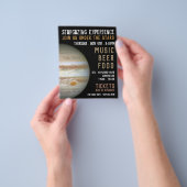 Planet Jupiter, Planetarium Event Adverteren Flyer (Hand)