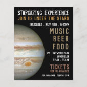 Planet Jupiter, Planetarium Event Adverteren Flyer (Voorkant)