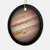 PLANET JUPITER rode vlekkop op (zonnestelsel) ~ Keramisch Ornament (Links)