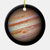 PLANET JUPITER rode vlekkop op (zonnestelsel) ~ Keramisch Ornament (Achterkant)