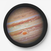 PLANET JUPITER rode vlekkop op (zonnestelsel) ~ Papieren Bordje (Voorkant)