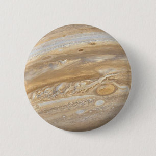 Planet Jupiter Ronde Button 5,7 Cm