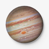 PLANET JUPITER - Rood spotje op (zonnestelsel) ~ Papieren Bordje (Voorkant)