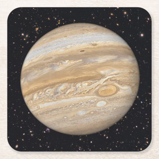 Planet Jupiter Starry Sky Kartonnen Onderzetters (Voorkant)