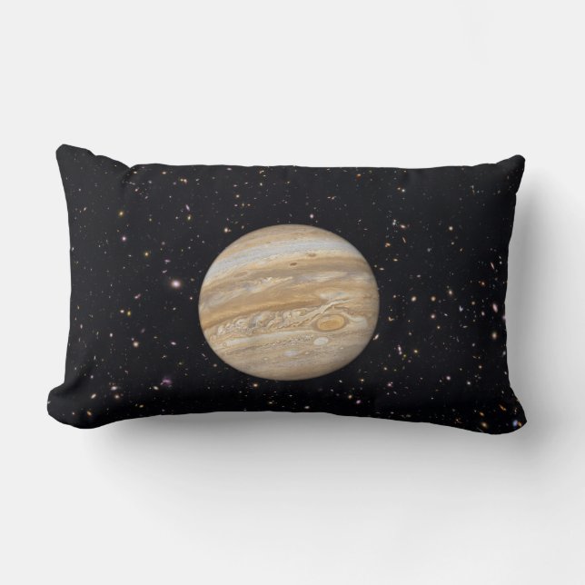 Planet Jupiter Starry Sky Lumbar Sierkussen Kussen (Voorkant)