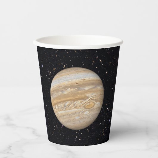 Planet Jupiter Starry Sky Papieren Bekers (Voorkant)