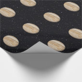 Planet Jupiter Starry Sky Wrapping Paper Cadeaupapier (Hoek)