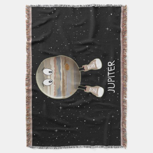 Planet Jupiter & Stars Deken (Voorkant Verticaal)