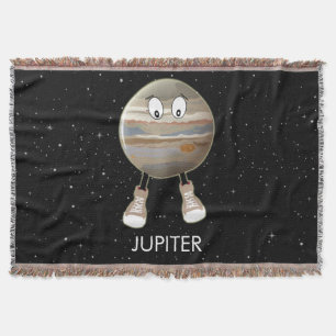 Planet Jupiter & Stars Deken