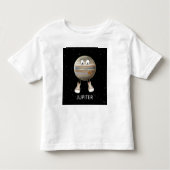 Planet Jupiter & Stars Kinder Shirts (Voorkant)