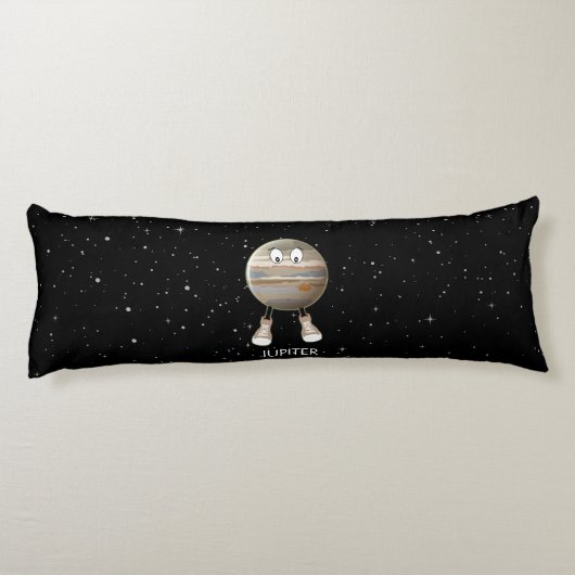 Planet Jupiter & Stars Lichaamskussen (Achterkant)