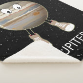 Planet Jupiter & Stars Sherpa Deken (3/4)